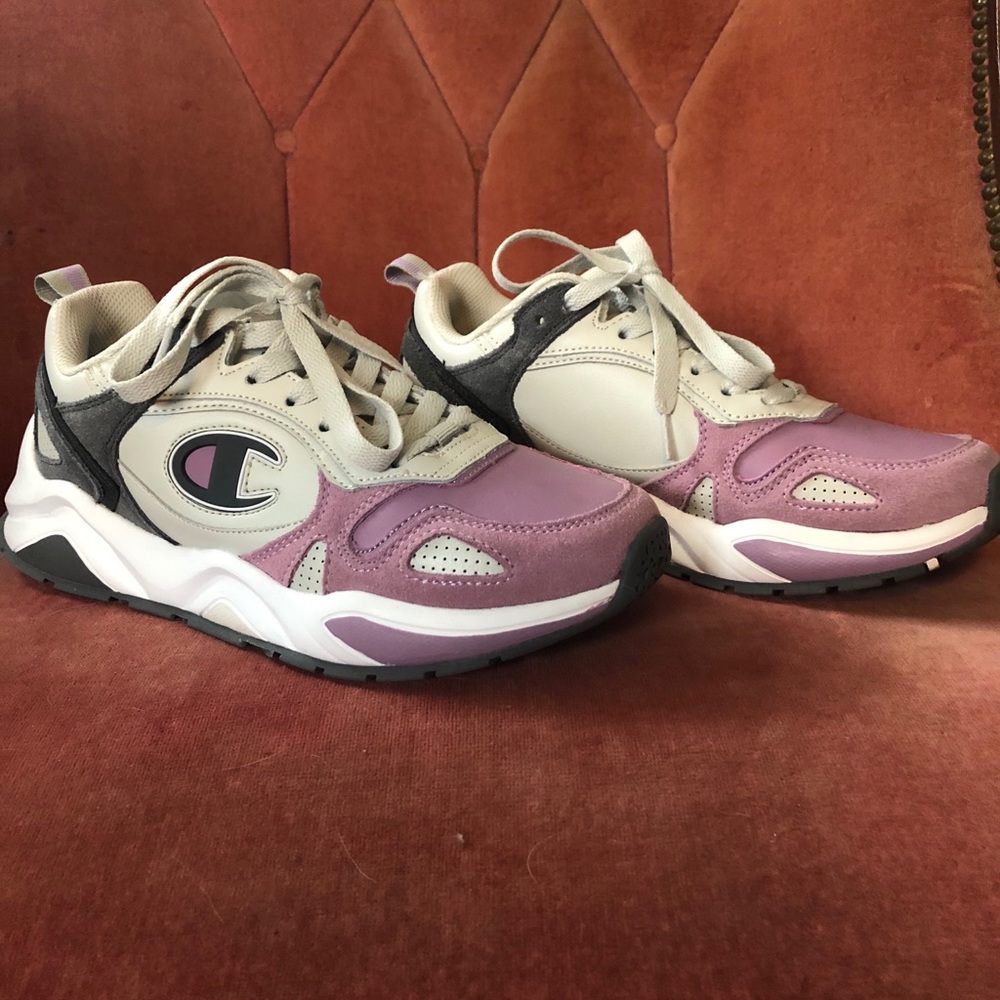 Champion shoes- purple and grey